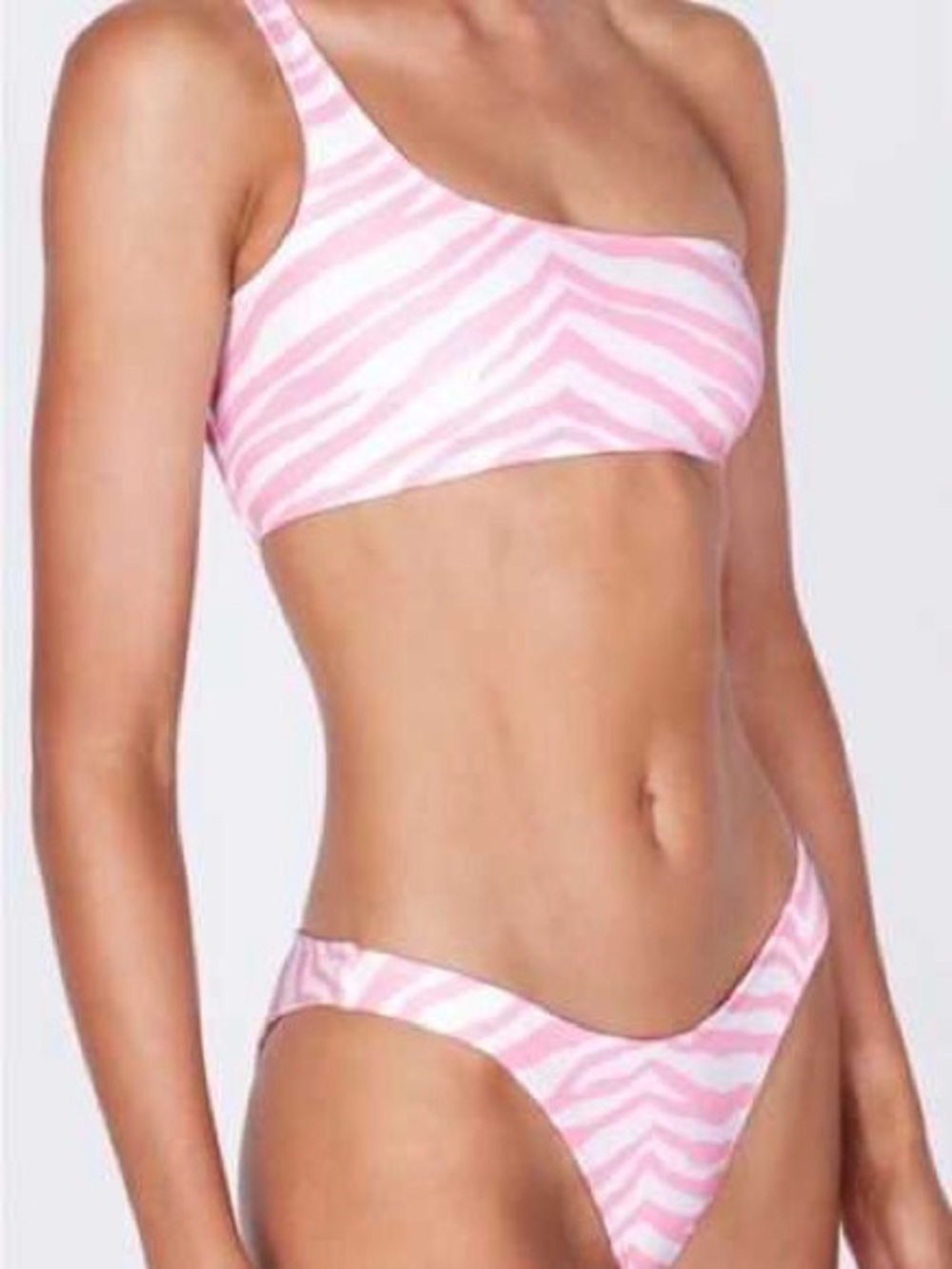 Triangl Zebra One Shoulder Bikini Set - Picture 3 of 7